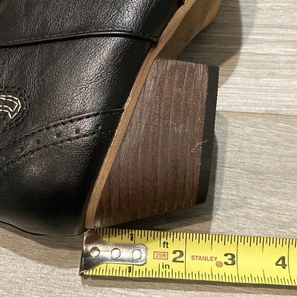 Rollda Women's Western Cowboy Fashion Boots Black US Size 8.5 Embroidered - Picture 5 of 11